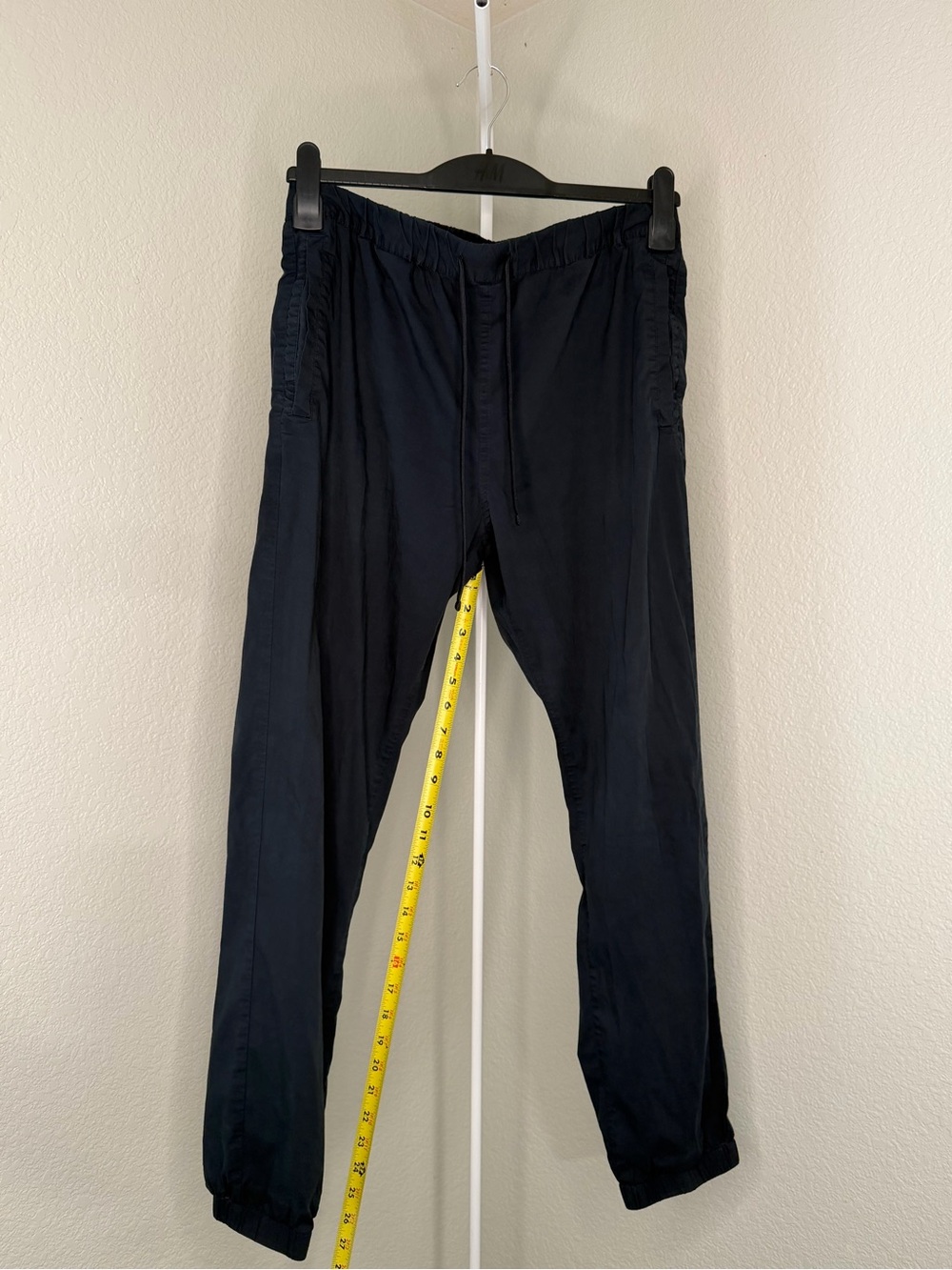 COS Men's Dark Navy Drawstring Joggers